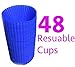 (48-pack) Reusable Silicone Baking Cups / Cupcake Liners by Happy Gourmet Kitchenware