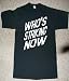 WHO IS STRIKING NOW GLOBAL CONTROL TAKE OVER AGAINST THE MAN 1970 PUNK ROCK BLACK T SHIRT