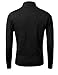 IDARBI Men's Mock Neck Half Zip Up Long Sleeve Pullover Sweater