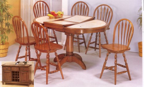 Superb Counter Height Table/Swivel Height Chair