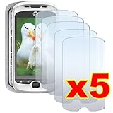 5 Pack of Premium Crystal Clear Screen Protectors for HTC myTouch 3G Slide