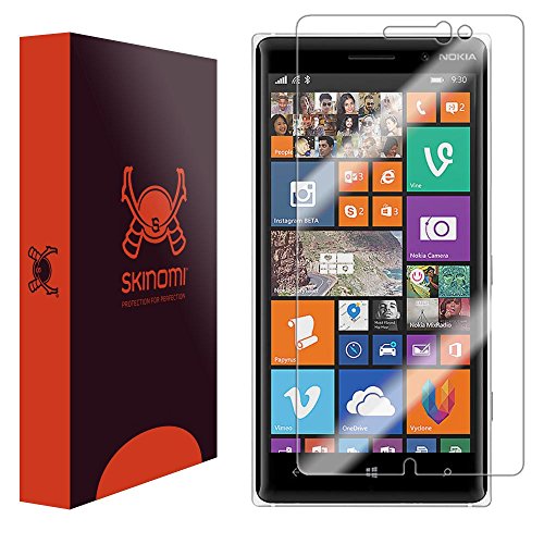 Skinomi® TechSkin - Nokia Lumia 830 Screen Protector Premium HD Clear Film with Free Lifetime Replacement Warranty / Ultra High Definition Invisible and Anti-Bubble Crystal Shield - Retail Packaging