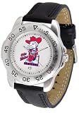 Mississippi Ole Miss Rebels NCAA Mens Leather Sports Watch