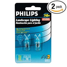 Philips Landscape Lighting 10-Watt 12-Volt G4 Base T3 2 Pack by Philips