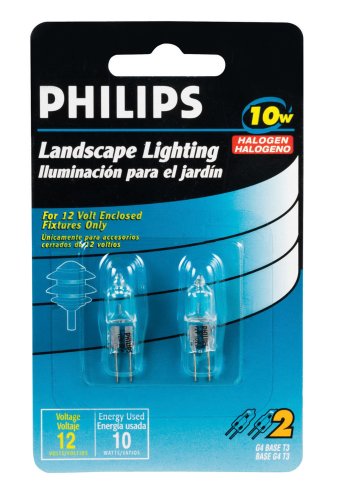 Philips Landscape Lighting 10-Watt 12-Volt G4 Base T3 2 Pack