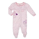 (BABiESRUS USA) ベビーザらス 足つき カバーオール ハート ピンク アニマル 3ヶ月 3M 55cm 60cm [並行輸入]