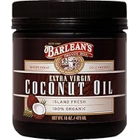 Barlean's Organic Oils Extra Virgin Coconut Oil, 16-Ounce Jar