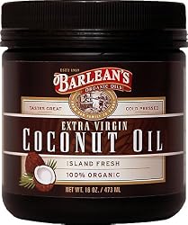 Barlean's Organic Oils Extra Virgin Coconut Oil, 16-Ounce Jar