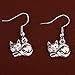 YAZILIND Valentine Day Gift Cute y Lying Cat Ear Wire Hook Dangle Earrings