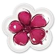 Eco Bamboo Flower Shaped Salad Plate 2 Assorted: Floral Splash