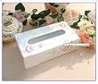 Shabby Chic Handpainted Rose Wood Tissue Box Cover