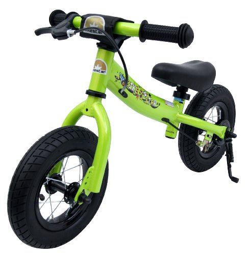 bike*star 25.4cm (10 Inch) Kids Learner Balance Beginner Run Bike Sport - Green