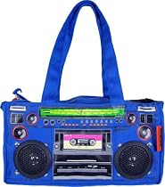 Loop NYC Audio Couture Deep Blue Boombox Bag with Speakers!