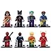 PK The Avengers super heroes minifigures 8pcs per set Wonder Woman Spider Man Bat Man Deadpool The Flash Cat Wonman Clown Free, Colorful