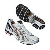 Asics Gel Kayano 15 Mens Running Shoe (White/Gold UK 12)