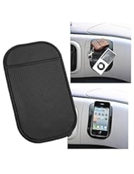 Wireless: Magic Mat TWIN PACK -Universal Magic Sticky Anti-Slip black Securely holds Cell Phones, GPSs, Garage Door Openers, Sunglasses, Pens, Coins. Cleans with Soap and Water to renew original luster and Tacky-ness - Cajole brand