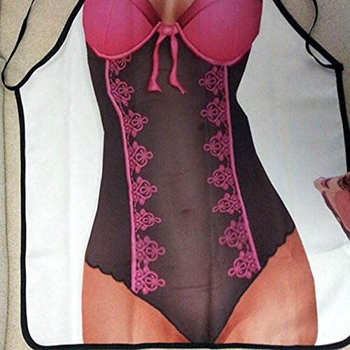 Sexy Undies Woman Men Printed Novelty Funny Cooking Aprons Home Kitchen BBQ Party Gift