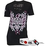 IMAGE OF Affliction Womens GSP Georges St-Pierre Micro T-Shirt [Black], Large