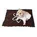 Walky Dog Dirty Dog Rug Microfiber Extra Thick Dog Pet Doormat Anti Slip Backing Super Absorbent (Chocolate, L 35.5