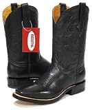 Resistol Ranch 'M4261' Cowboy Boots Mens 7.5 - Black