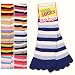 Urban Boundaries&reg; Lightweight Classic Stripe Toe Socks (Mid-Calf)