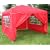 3x3mtr Red Pop Up Gazebo, FULLY WATERPROOF, with Four Side Panels and Bag