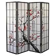 4 Panel Screen Plum Blossom - 70.5"