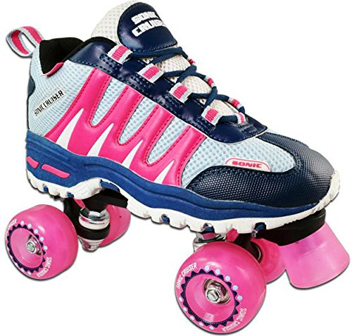 Pacer Pink Sonic Cruiser Outdoor Quad Sneaker Roller Skates (Mens 11)