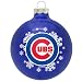 MLB Baseball 2007 Small Painted Round Christmas Tree Ornament - Chicago Cubs