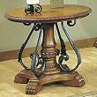 Distressed Oak End Table By Coaster Furniture