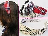 モテCute!!チェックデザイン・ワイド・カチューシャ