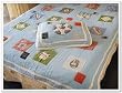 Shabby Chic "Sports" Hand Quilted /Patched 2pc Twin Quilt Set