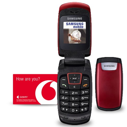 Samsung SGH-C260 rot Prepaid Handy CallYa mit 5 Euro Startguthaben