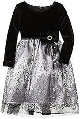 Girls General Print Glittering Mesh Organza/Polyester/Spandex/Velvet  Dress
