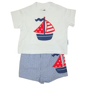 Buy Bailey Boys 4th Boat Tee and Swim Trunks by Bailey Boys