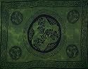 "Green Horses" 44" x 66" Celtic Sarong