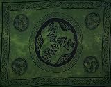 "Green Horses" 44" x 66" Celtic Sarong