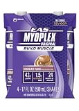 EAS Myoplex Original Ready-to-Drink Nutrition Shake, Chocolate Fudge, 4 Count (Pack Of 3)