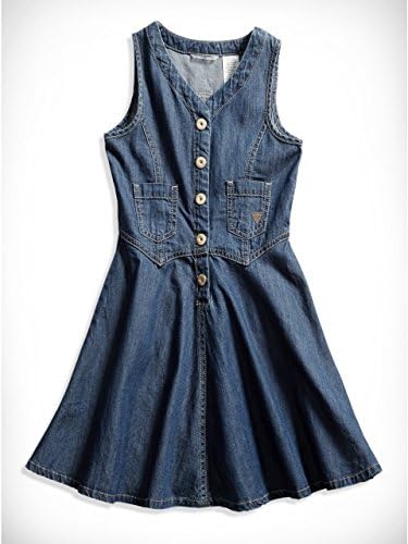 GUESS Kids Little Girl Sleeveless Denim Dress (2-6x)