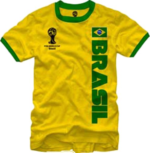 FIFA World Cup Soccer - Brasil - Ringer T-Shirt