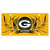 NFL Green Bay Packers Styrene Plate- Flame Style