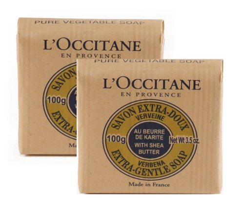 L`Occitane - Shea Butter Verbena Extra Gentle Soap Verbena (Set of 2)