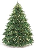 12' Majestic Balsam Fir with Multi-color L.E.D. Star Lights - Artificial Christmas Tree - 13110 tips