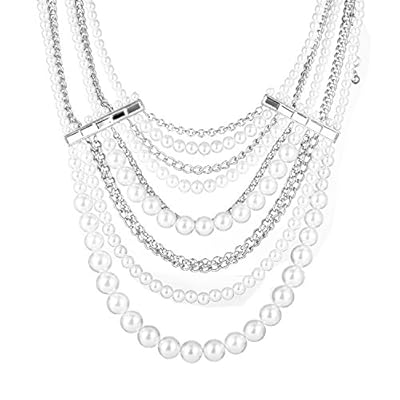 Snowman Lee Multi-row Luxury Lady Party Deluxe Beaded Princess Necklace