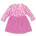 faux-wrap knit dress(prwdr pink 12mos)