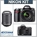 Nikon D80 10.2MP Digital SLR Camera Kit with 18-55mm f/3.5-5.6G AF-S DX VR & 55-200mm f/4-5.6G ED IF AF-S DX VR Nikkor Zoom Lenses