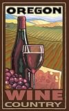 Northwest Art Mall 11" x 17" Poster Oregon Wine Country by Paul A. Lanquist