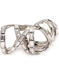 Giuseppe Zanotti Swarovski Crystal Baguette Double Ring