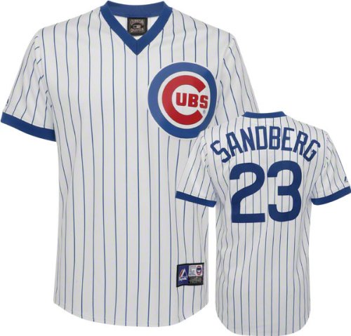 Ryne Sandberg Chicago Cubs Pinstripe Cooperstown Replica Jersey