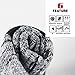 YUEDGE Men's Ski Socks Knee High Long Thick Skiing Snowboarding Winter Sports Socks Size 9-12(2 Pairs/Pack)